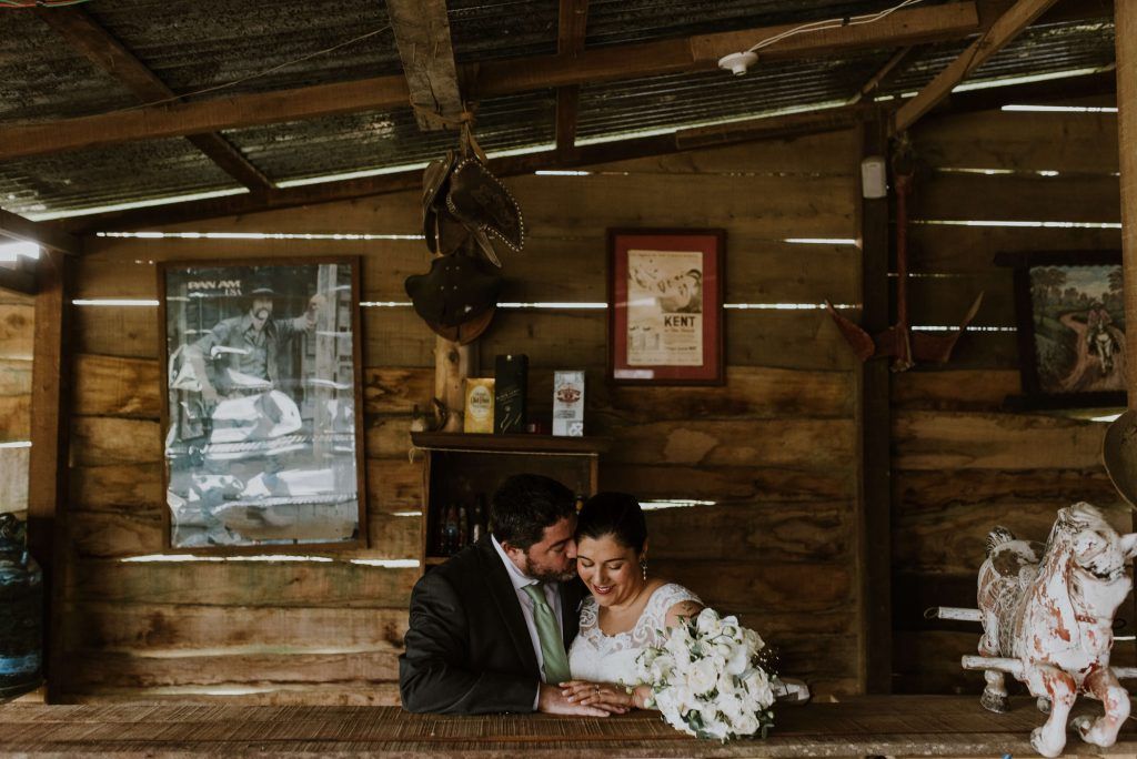Cata y Perry durante su boda en Punta Leona, Costa Rica