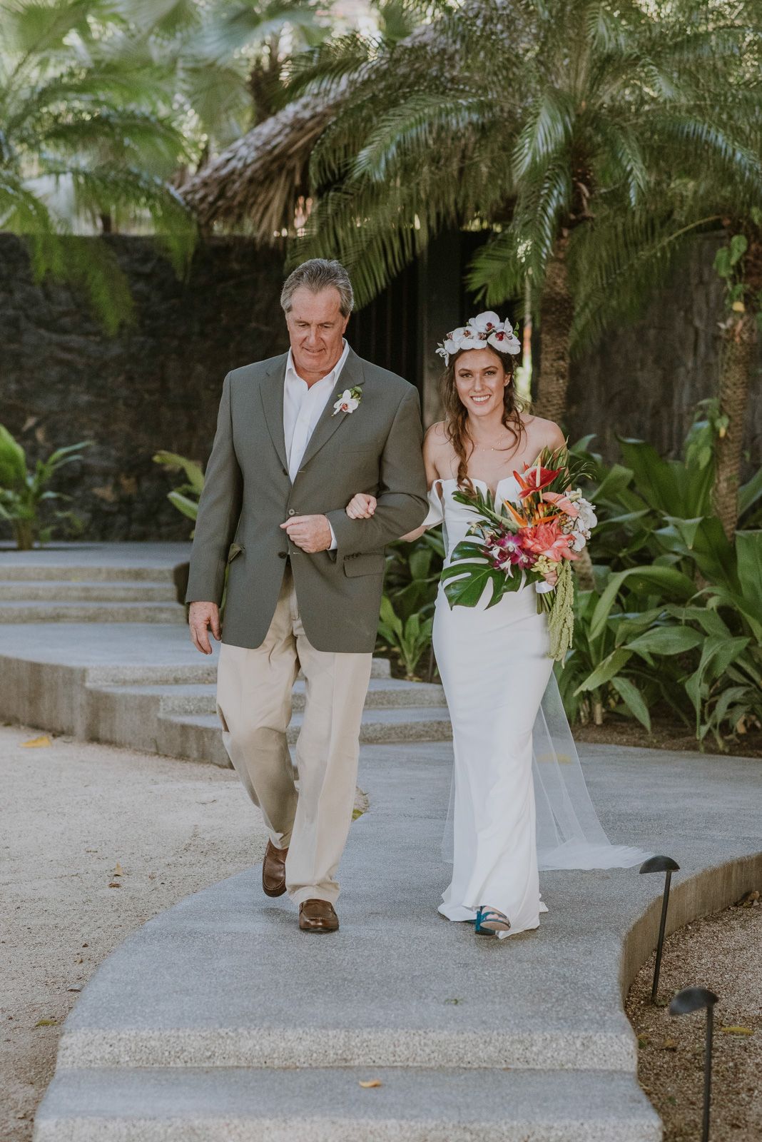 entrada de la novia a la ceremonia