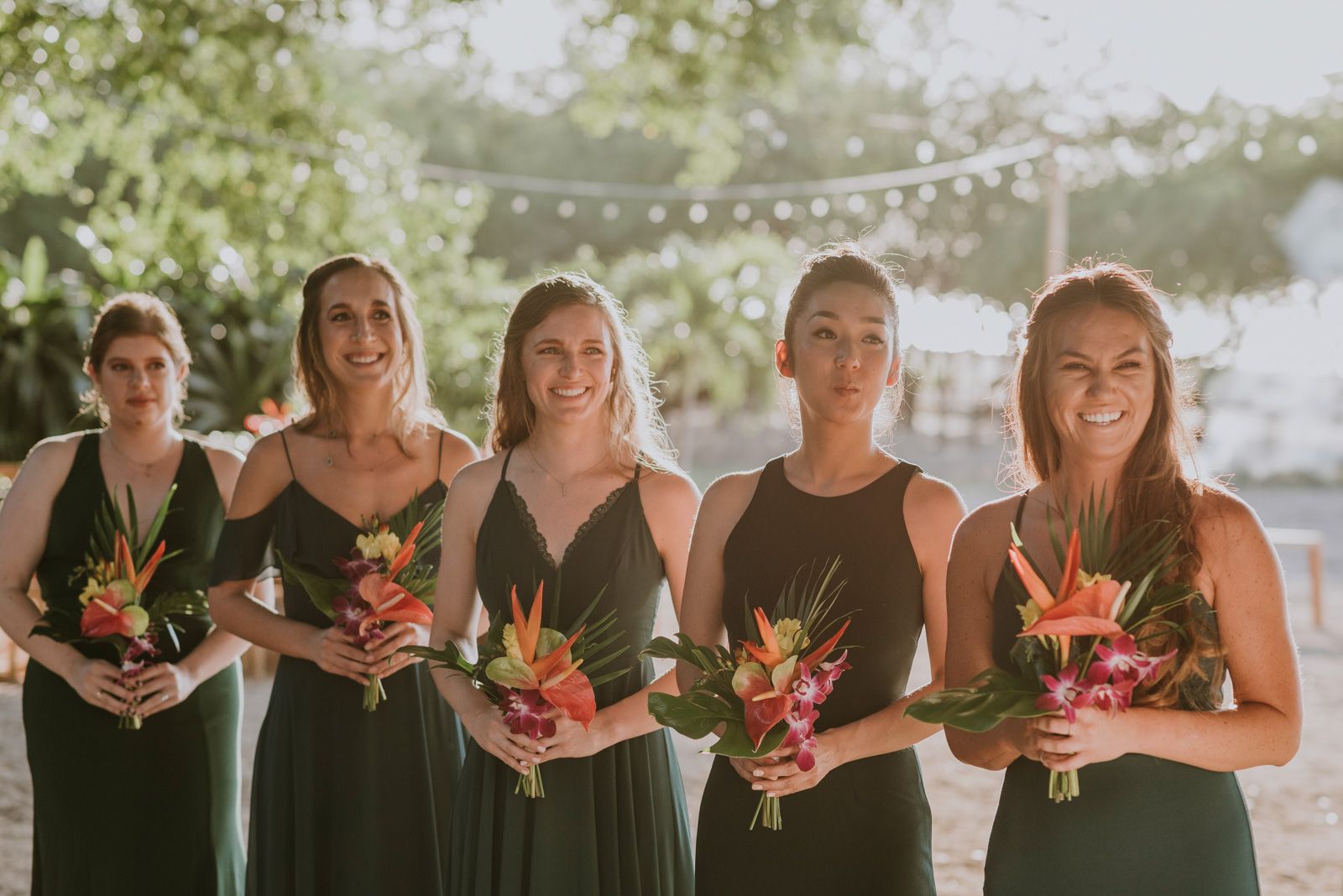 damas de honor de la novia