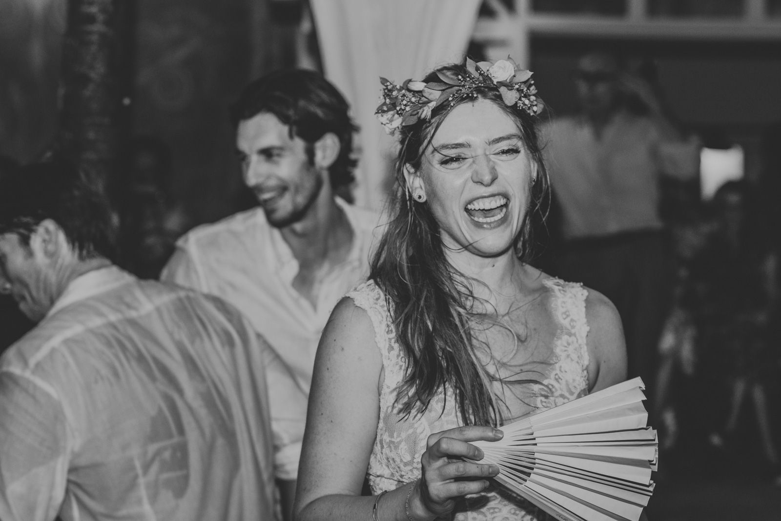 novia durante la fiesta